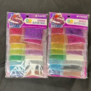 Rainbow Glitter Packs - 32 Pack